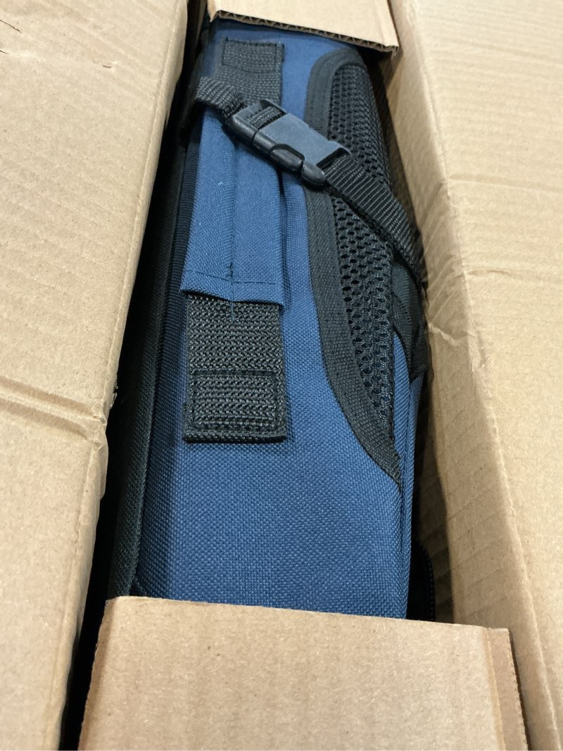 Condition photo showing As Is for Large Cat Carrier, Collapsible Dog Travel Crate Portable Soft-Sided Pet Carrier with Super Soft Warm Plush Mat for Indoor and Outdoor 20x14x14in,Navy Blue Medium Navy Blue