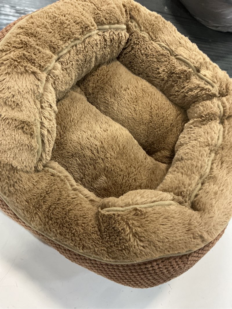 Condition photo showing As Is for joejoy orthopedic waterproof dog bed with removable cover, beige, small