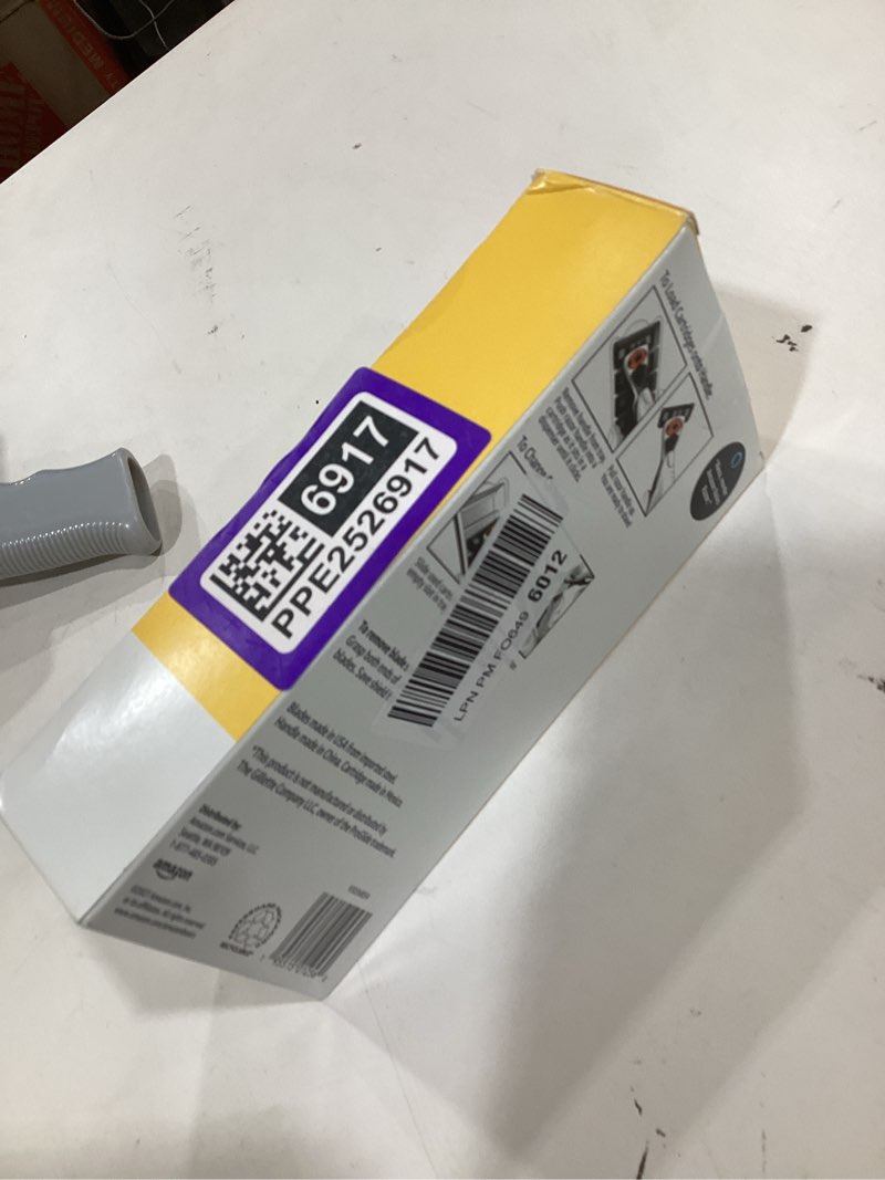 Condition photo showing As Is for Amazon Basics 5-Blade MotionSphere Men's Razor with Dual Lubrication and Precision Trimmer, 17 Piece Set, 1 Handle & 16 Cartridges, Black 1 Count (Pack of 1)