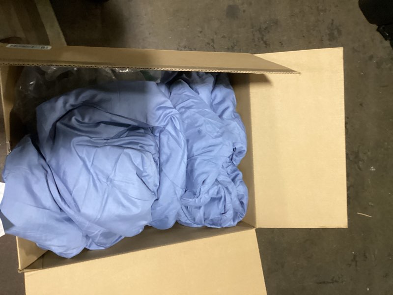 Bedsure Cooling Comforter King Size, Lightweight Comforter for Summer with Dual-Sided Cool Tech, Soft Breathable Cold Blanket for Sleeping, blue, 102x90 Inches