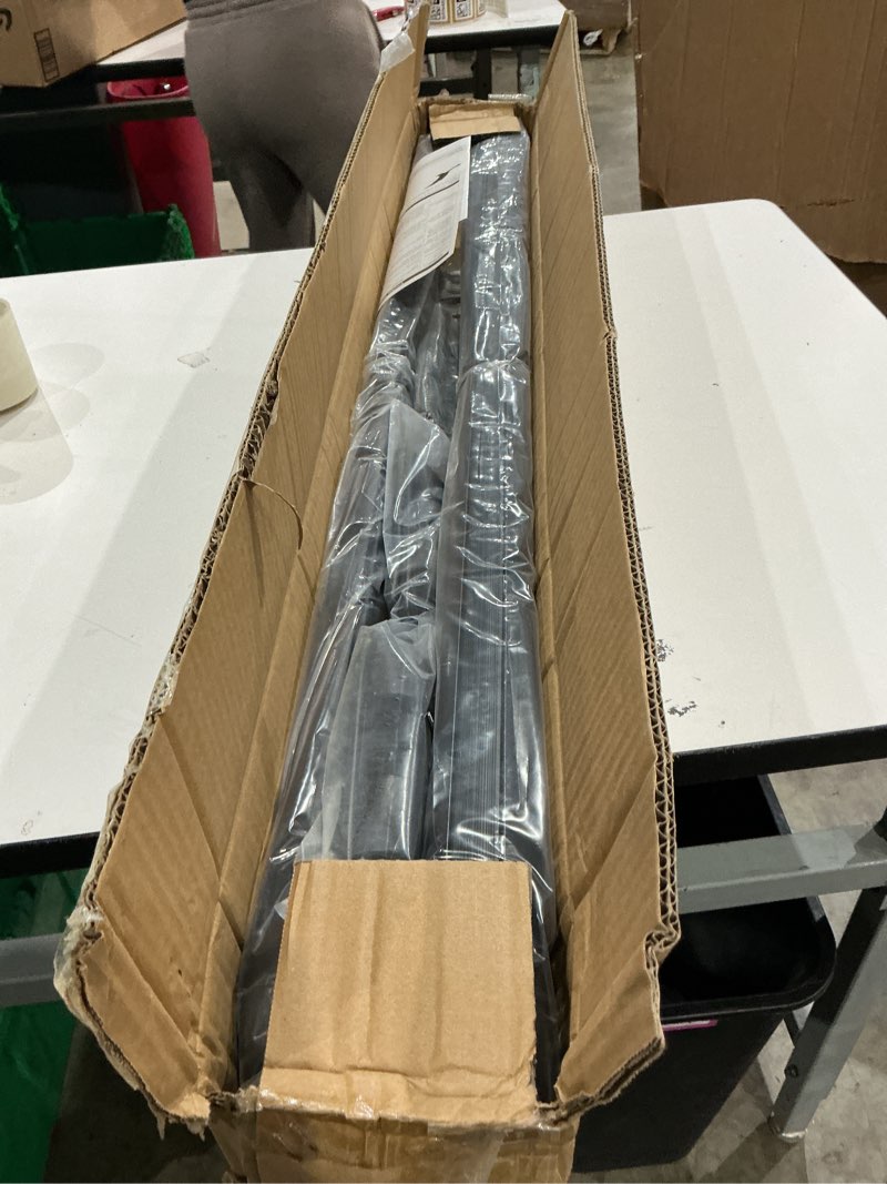 Condition photo showing Good Condition for 43inch universal car roof rack, aluminum car roof rack cross bars, anti-theft lock, adjustable window frame for bike kayak cargo luggage, 42.91-44.88 inch distance between rain grooves, 165lbs load