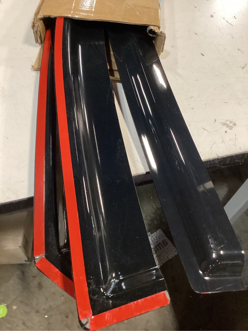 Condition photo showing As Is for us in-channel window visors sun vent rain guard for 2014 2015-2021 jeep cherokee