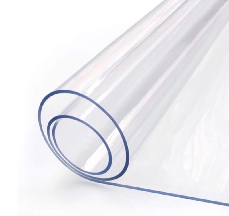 clear plastic table protector for dining room table square vinyl pvc tablecloth kitchen glass coffee marble table countertop wood furniture protective cover waterproof office desk pad mat 54 x 54 inch