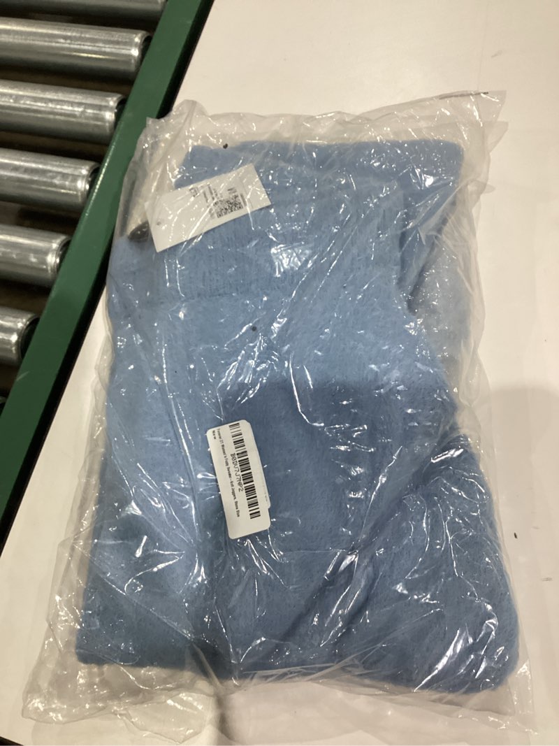 Condition photo showing New/Like New for Forever 21 Womens Fuzzy Sweater-Knit Joggers Medium Stone Blue