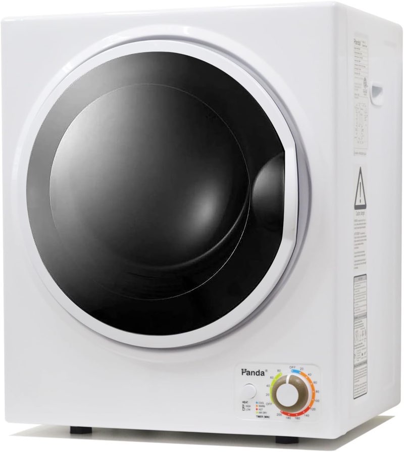 Panda 110V 850W Electric Compact Portable Clothes Laundry Dryer with Stainless Steel Tub