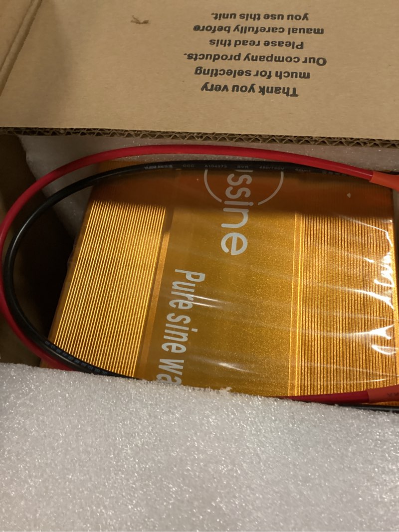 Condition photo showing New/Like New for 1500w pure sine wave inverter-48v dc to 110v 120v ac power converter with 2 ac outlets, 48 volt power inverter for truck, rv, camping, home, emergency power 48 1500