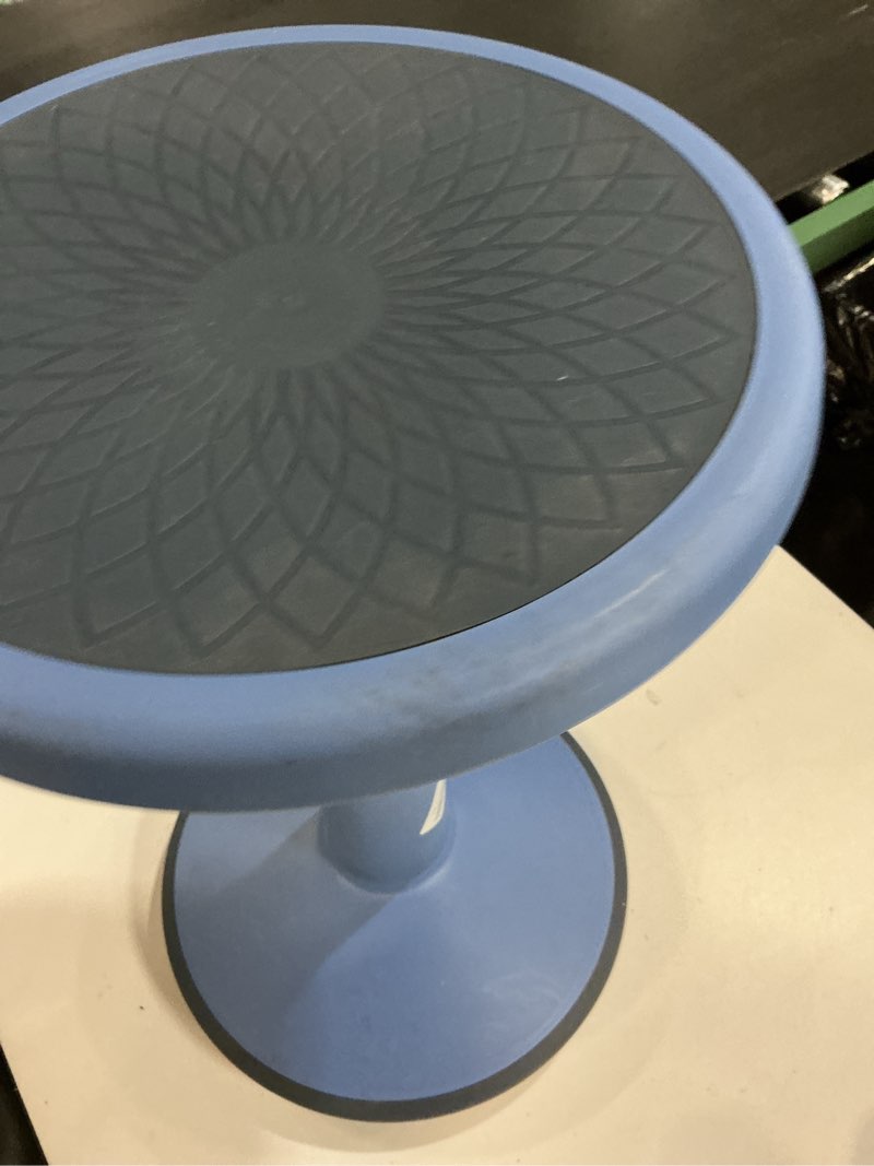Condition photo showing As Is for ECR4Kids SitWell Wobble Stool, Adjustable Height, Active Seating, Powder Blue