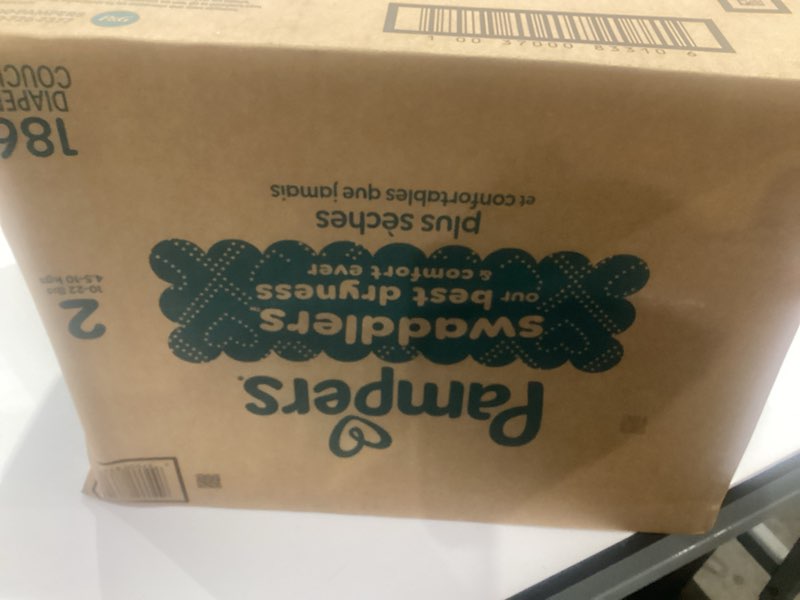 Condition photo showing New/Like New for Pampers Baby Diapers - Swaddlers - Size 2, 186 Count, Ultra Absorbent Disposable Infant Diaper