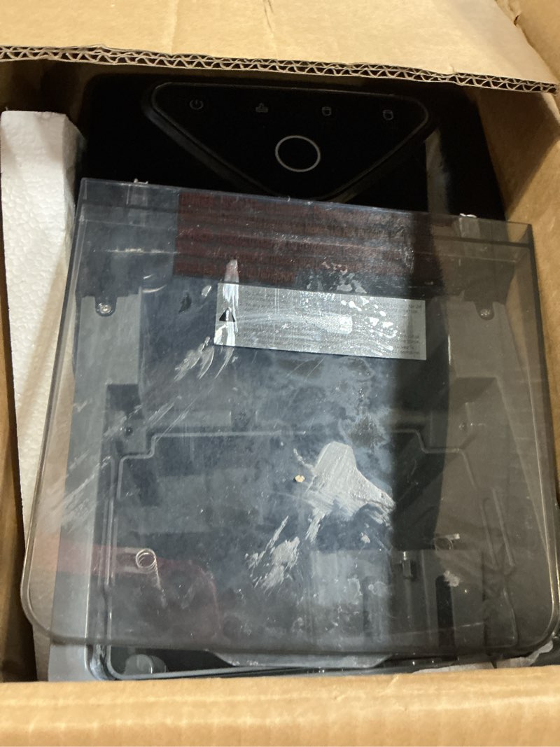 Condition photo showing As Is for silonn countertop ice maker with expanding ice basket, 9 cubes in 6 mins, 2.5l ice basket, self-cleaning ice maker with led touch control, 2 bullet ice sizes for home, kitchen, office black with expanding ice basket 26lbs