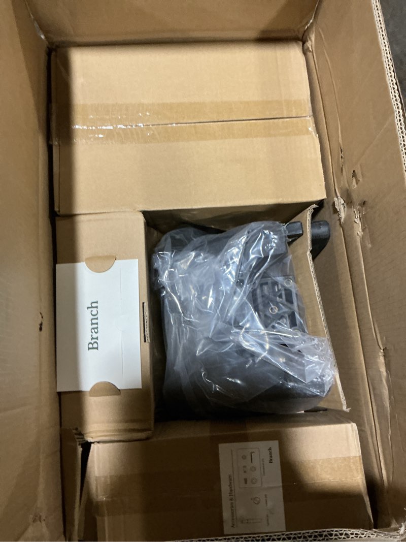 Condition photo showing Good Condition for Amazon Basics Ergonomic Executive Office Desk Chair with Lumbar Support, Flip-up Armrests, Adjustable Height, Grey Leather