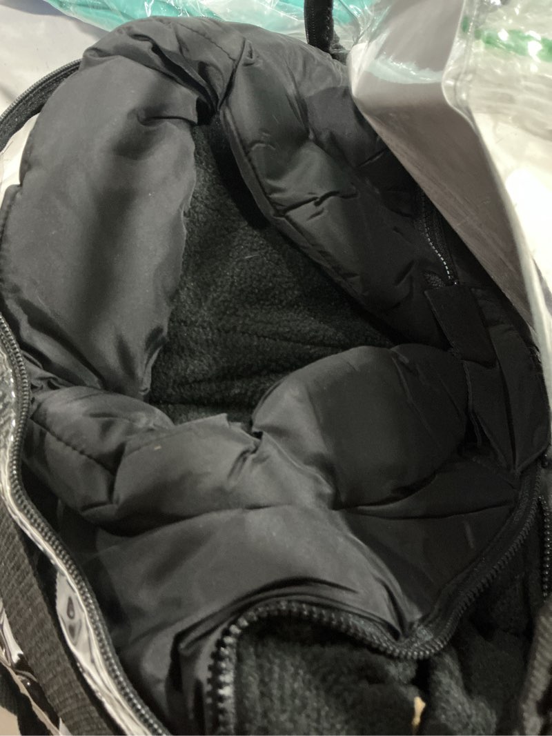 Condition photo showing As Is for 7am enfant car seat covers - cocoon baby cover for boys & girls, rain & snow repellent, breathable windproof, center zipper, universal fit for infant car seat (0-12m) (applique oatmeal)