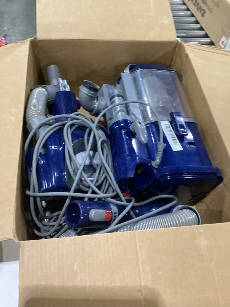 Condition photo showing As Is for Used missing accessories Shark Upright Vacuum, Navigator Lift-Away Deluxe with Large Dust Cup Capacity, HEPA Filter, Swivel Steering, Upholstery Tool & Crevice Tool, Blue, NV360