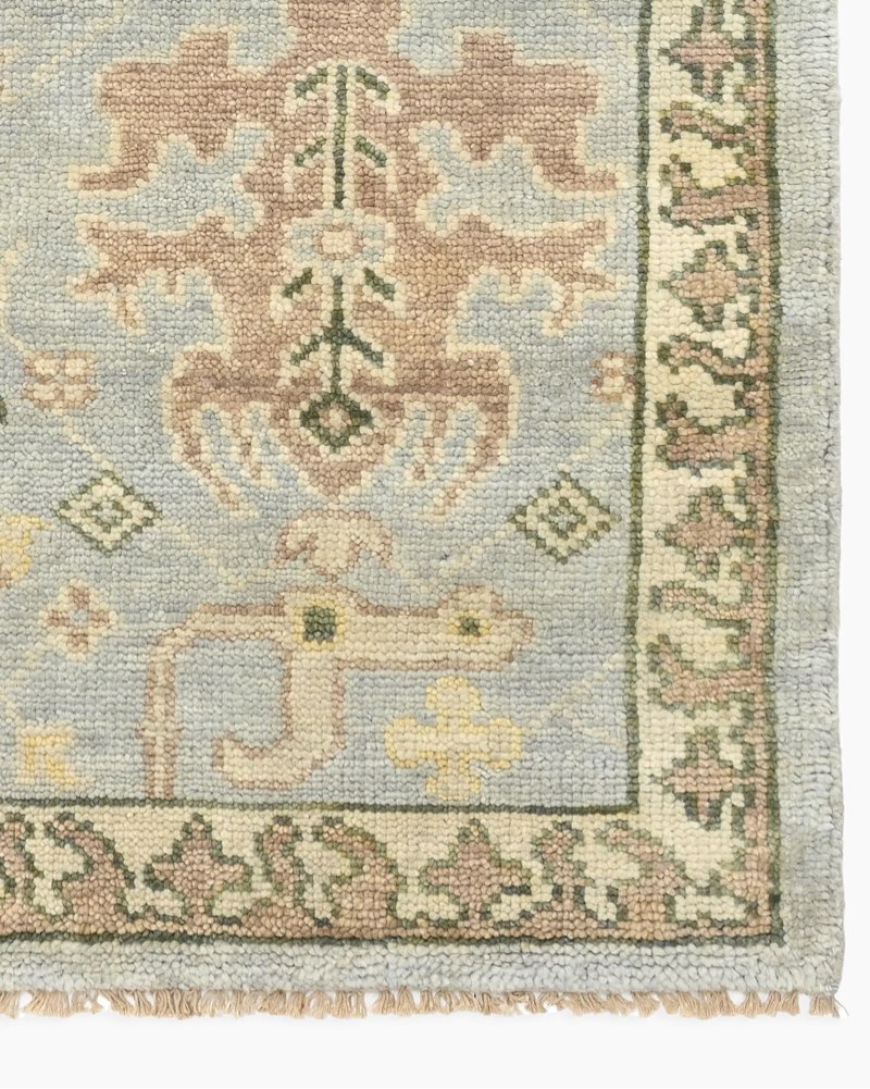  saoirse hand-knotted wool rug (color: tan size: 3' x 5')