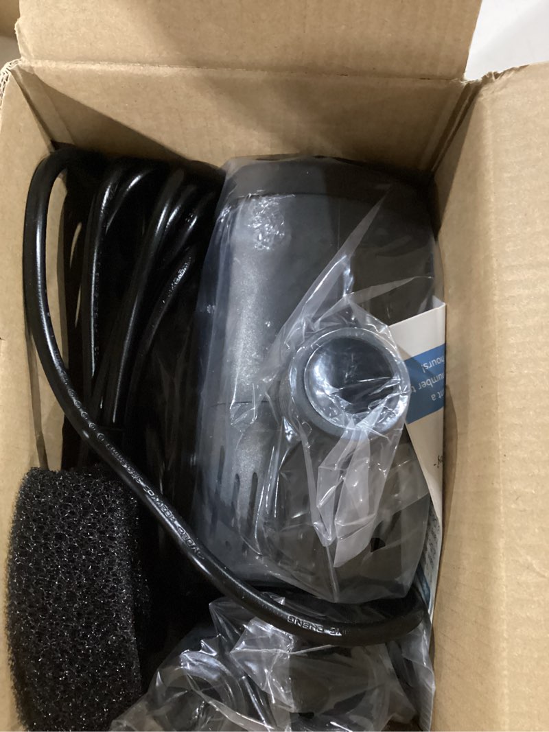 Condition photo showing Good Condition for nfesolar submersible water pump 880gph, 60w ultra quiet fountain pump with dry burning protection 9ft high lift for fish pond, fountains, waterfall, hydroponics, aquariums kf206