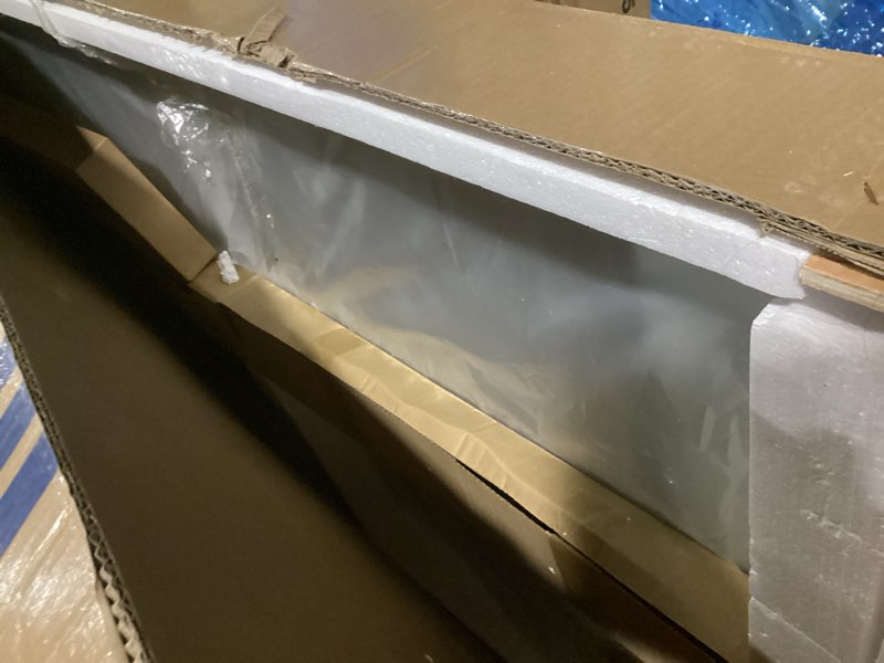 Condition photo showing Good Condition for (Similar too) Sliding Tub Shower Door, 56-60\\\" W x 62”H Semi-Frameless Bypass Double Sliding Bathroom Glass Door for Tub, 1/4 inch Clear Tempered Glass Bathtub Door, Chrome Aluminum Chrome 60\\\" W x 57\\\" H 6mm
