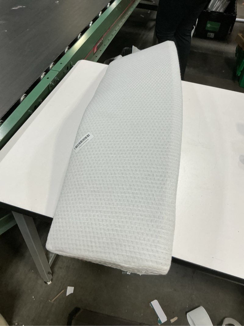 Condition photo showing As Is for IFNOW Queen Size(60"x6"x10") Bed Wedge Pillow for Headboard, Mattress Gap Filler(0-8"), Bed Wedge for Gap Between Your Headboard and Mattress Dark Grey Dark Grey Queen(60"x6"x10")