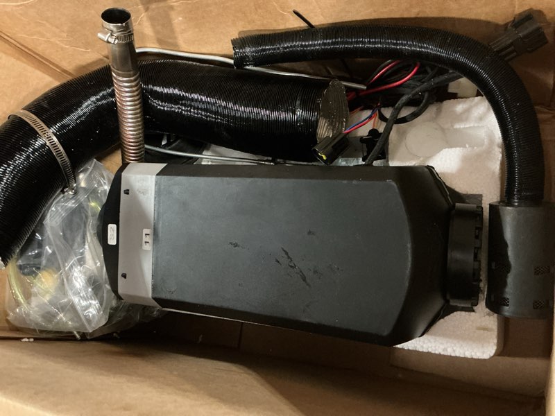 Condition photo showing As Is for 8KW Diesel Heater, 12V/24V Parking Heater with LCD Display, Automatic Start and Stop, for RV Garage Camper Fishing SUV Car Trailer Camper Van Boat (Split type)