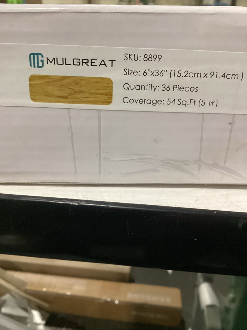 Condition photo showing Good Condition for peel and stick vinyl flooring