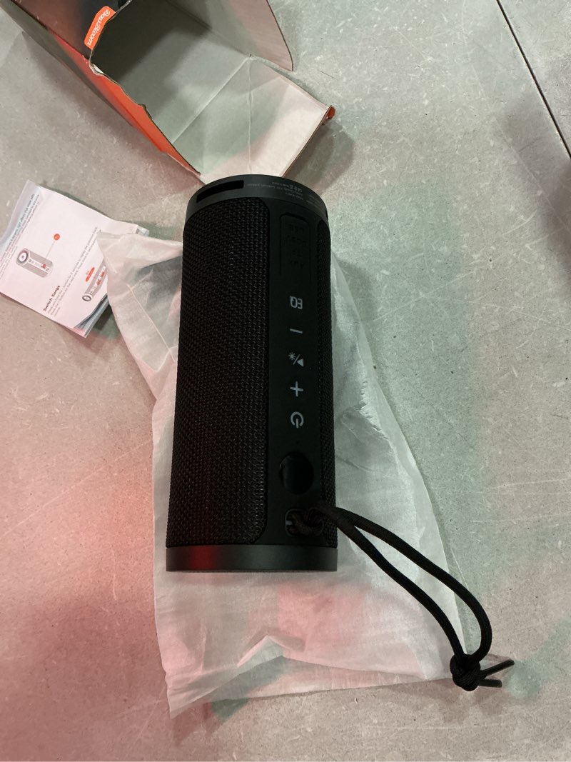 Condition photo showing Good Condition for bassbloom roar 3 portable bluetooth speaker,20w powerful sound with jike bass,ipx6 waterproof,24h playtime,bluetooth 5.4,rgb lights,wireless tws pairing,outdoor for camping and beach (black)