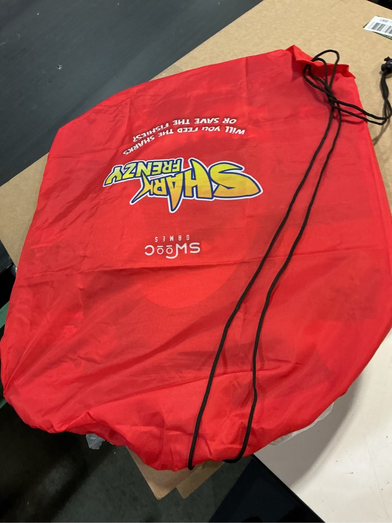 Condition photo showing Good Condition for Swooc Games® - Shark Frenzy™ | 2-in-1 Bean Bag Toss Game for Kids | 5-Second Setup Toddler Party Games for Kids | Toddler Outdoor Fun | Corn Hole Shark Toys for Boys | Cornhole Game Set Outside