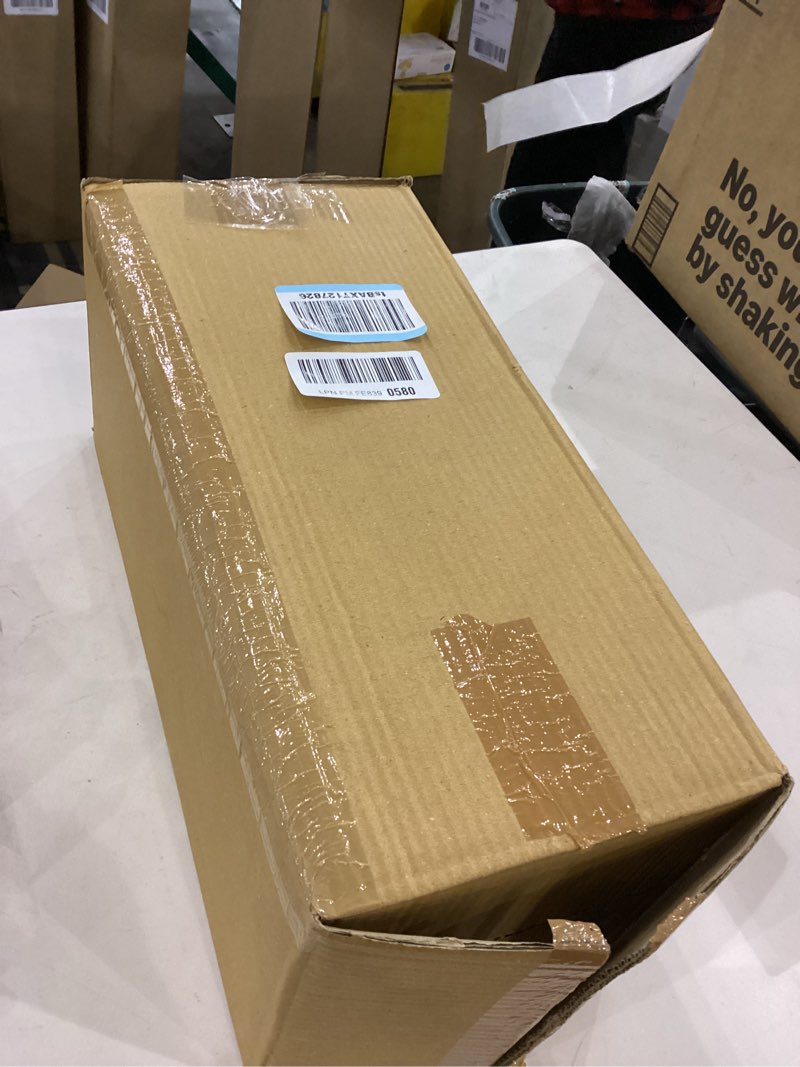 Condition photo showing item condition for Deco 79 Glass Handmade Turned Style Pillar Hurricane Lamp with Faux Mercury Glass Finish, 6" x 6" x 16", Silver