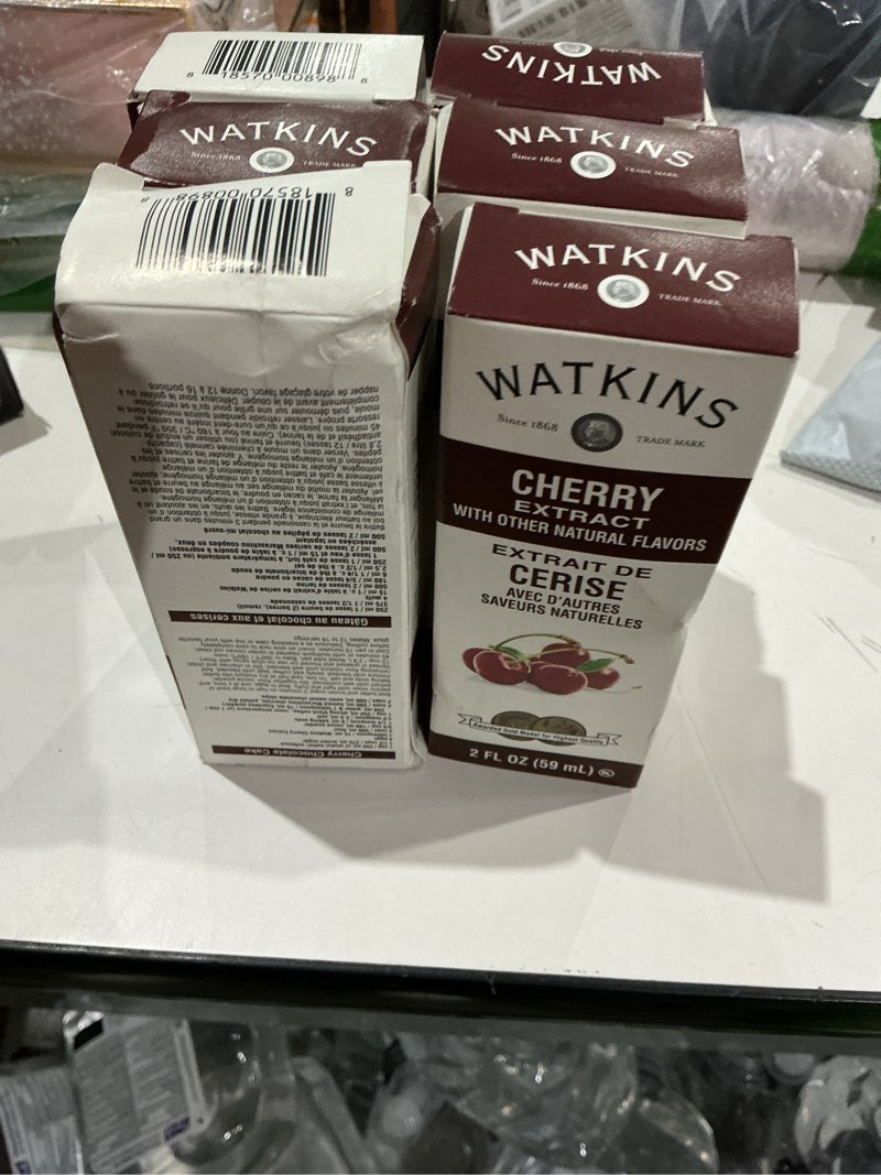 Condition photo showing Good Condition for watkins cherry extract with other natural flavors, 2 oz. bottles, pack of 6 (packaging may vary) 2 fl oz (pack of 6)
