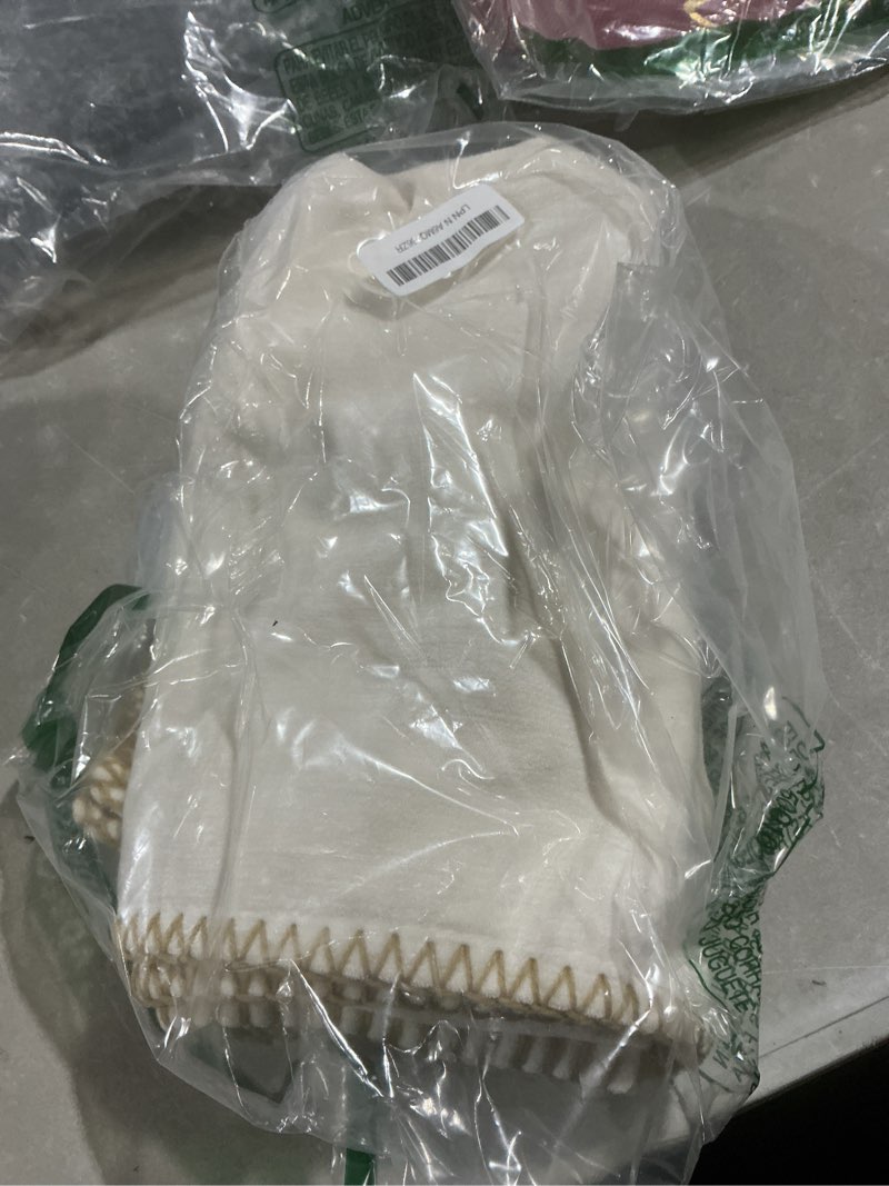 Condition photo showing Good Condition for decoruhome summer chenille soft cozy throw pillow covers 24x24 set of 2, modern farmhouse boho velvet decorative euro sham pillow cases with stitched edge for couch sofa bed home decor, cream white cream white 24" x 24" (pack of 2)