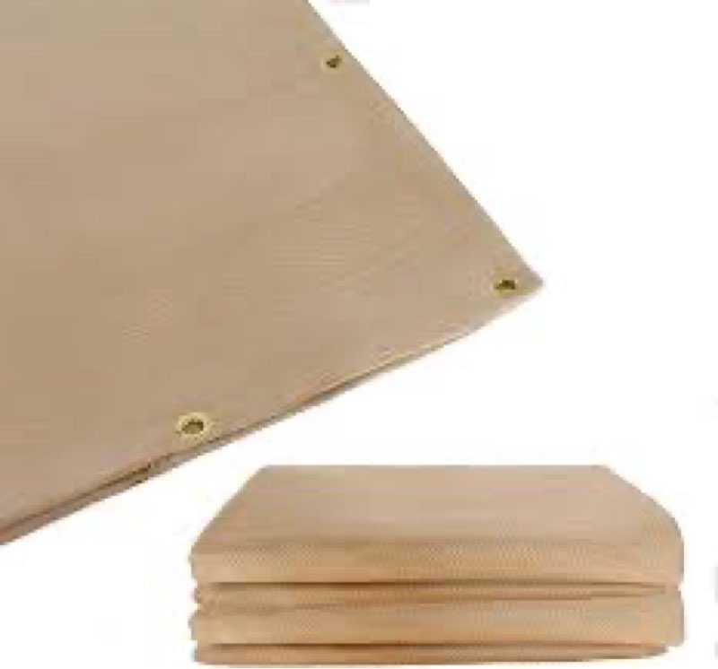 Heavy Duty Fiberglass Welding Blanket, Heat Resistant Blanket with Brass Grommets, Multi-Purpose Wel