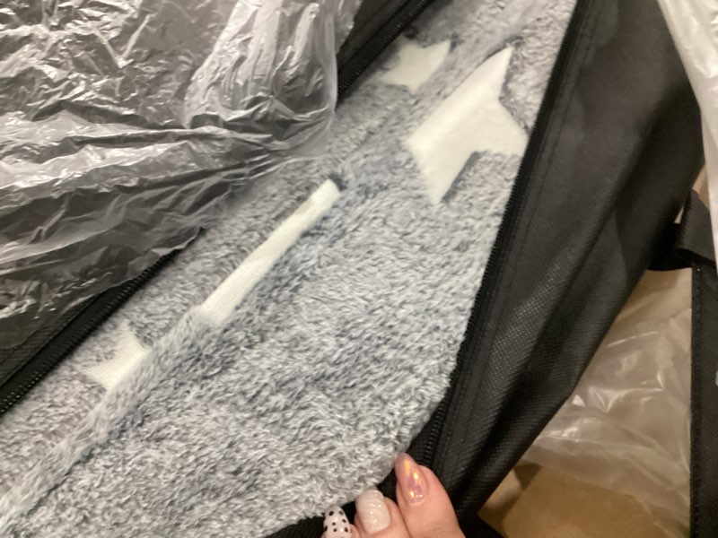 Condition photo showing Good Condition for memorecool foldable floor mattress for kids, glow star trifold mat, kids folding mattress portable futon, 57x22 inch grey grey star 57x22x3 inch