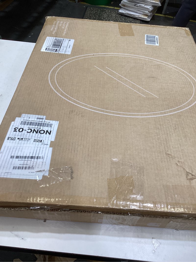 Condition photo showing New/Like New for ushower bathroom mirror for over sink, 20x28 inch oval frameless mirror, beveled and polished, decorative wall mirror for bathroom, bedroom, vanity, entryway, modern and elegant oval 28"l x 20"w