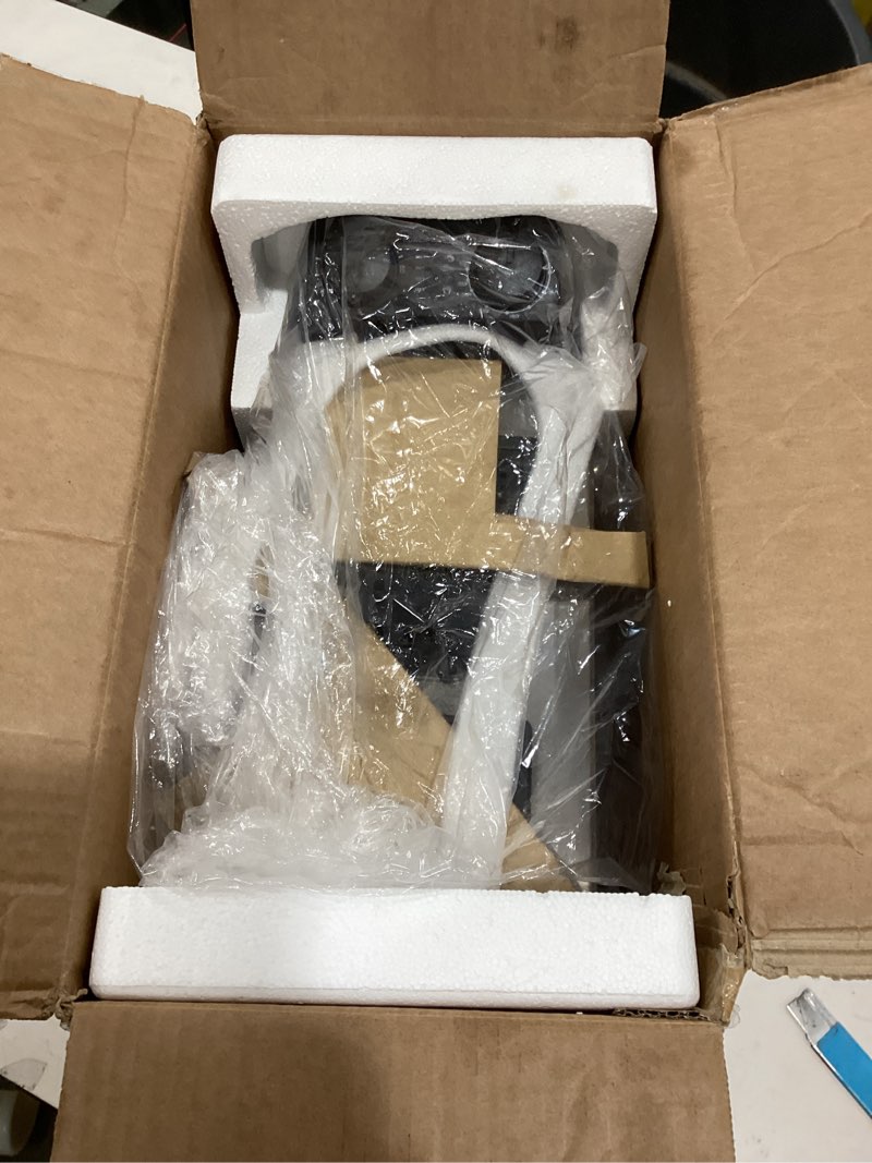 Condition photo showing As Is for immersion deep fryer with basket, 1600w, 3l small deep fryer with timer control, fryer pot for home use, temperature control, lid with viewing window, stainless steel electric fryer