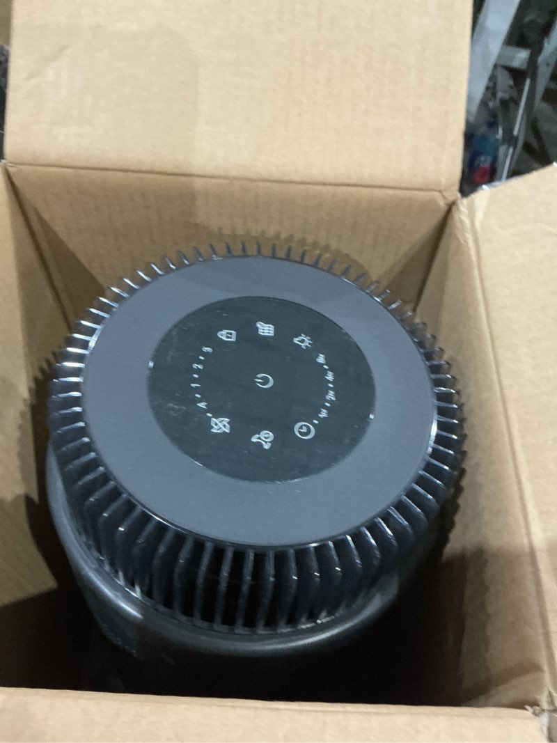 Condition photo showing As Is for coway air purifiers for bedroom home up to 810 ft², hepa filter for smoke, allergies, pet dander, odor, aqi monitor, auto&sleep mode, timer, filter indicator, night light, 3yr warranty, 100 black airmega 100(b)