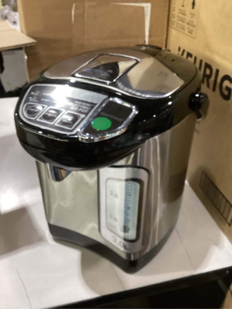 Condition photo showing Good Condition for nutrichef electric water boiler and warmer - 3l/3.17 qt stainless steel electric hot water dispenser w/rotating base, auto shut off, safety lock, instant heating for coffee & tea (nchub13) 3.2 quarts