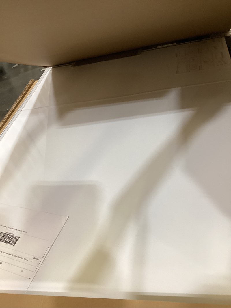 Condition photo showing Good Condition for viz-pro magnetic dry erase board, 72 x 48 inches, foldable wall-mounted whiteboard with silver aluminum frame & marker tray for school office and home 6' x 4'
