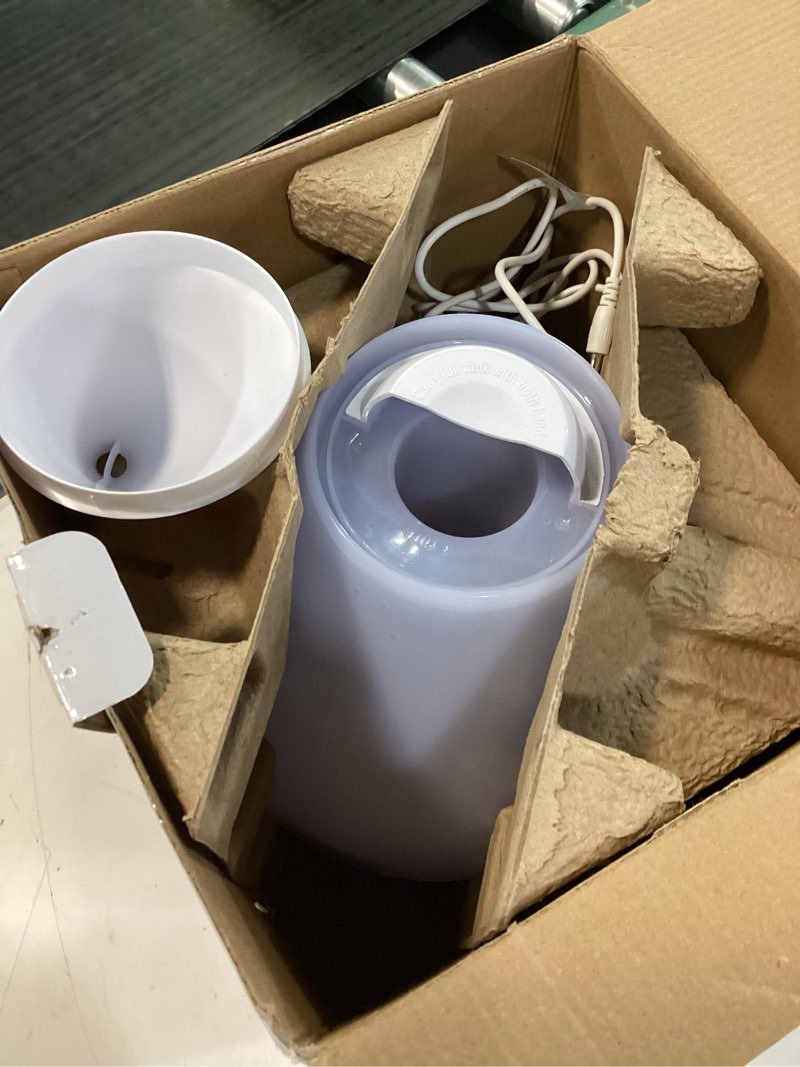 Condition photo showing Good Condition for Crane White Drop Ultrasonic Cool Mist Teardrop Humidifier, 1 Gallon Tank, Baby Humidifier for Nursery, Bedroom, Plants, Office, Adjustable Mist Levels White 1 Gallon