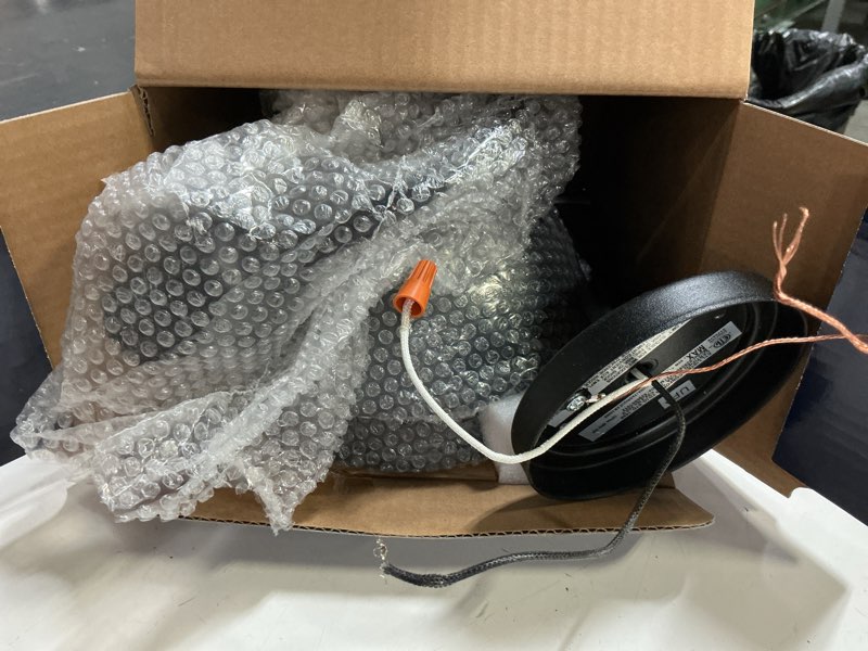 Condition photo showing As Is for project source barn light 2-pack 1-light 9.45-in h matte black outdoor wall light