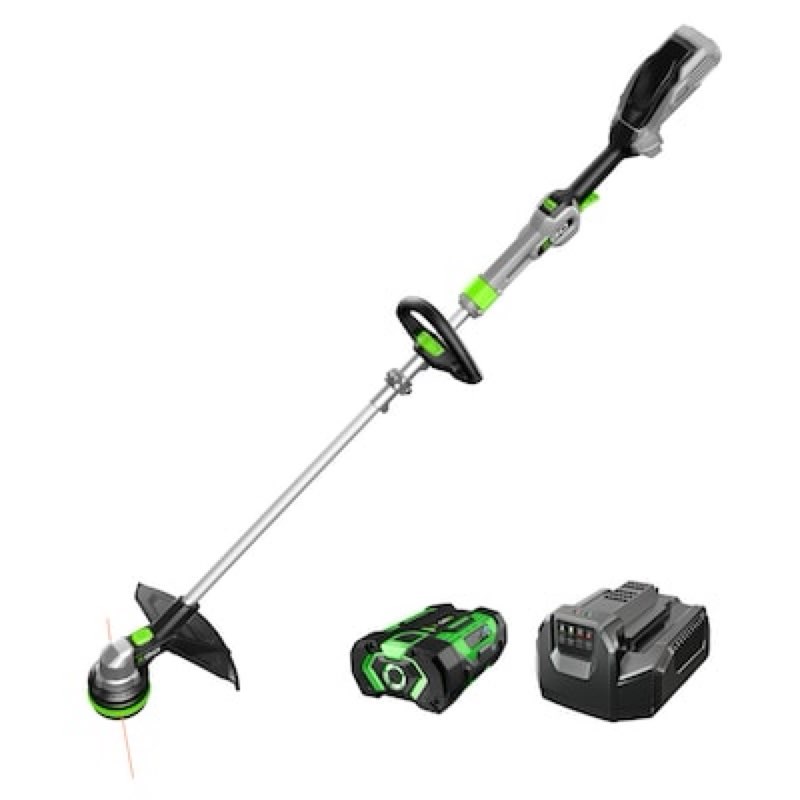 ego powerload 56-volt 15-in telescopic shaft battery string trimmer 2.5 ah