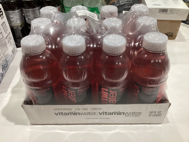Condition photo showing New/Like New for vitaminwater Power-C Dragonfruit Nutrient Enhanced Flavored Water Beverage, 20 fl oz Bottles, 12 Pack Power-C Dragonfruit 20 fl oz (Pack of 12)