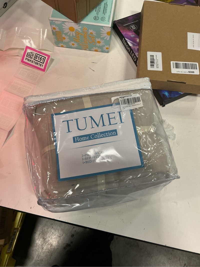 Condition photo showing Good Condition for tumei 100% french linen sheets queen size bed sheets 4pcs, 16" deep pocket