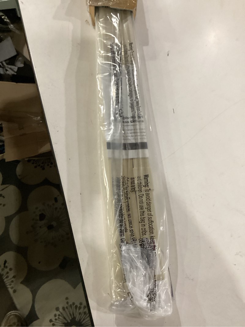 Condition photo showing Good Condition for lazblinds cordless cellular shades, no tools no drill blackout honeycomb shades pleated blinds for windows, 34'' w x 48'' h, soft cream blackout-soft cream 34'' w x 48'' h
