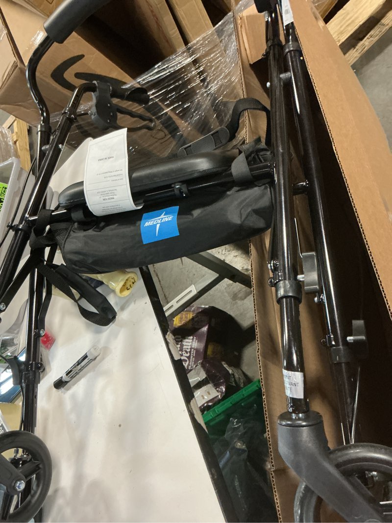 Condition photo showing Good Condition for Medline Superlight Aluminum Rollator, Black - Ultra-Lightweight, Foldable & Durable Mobility Walker