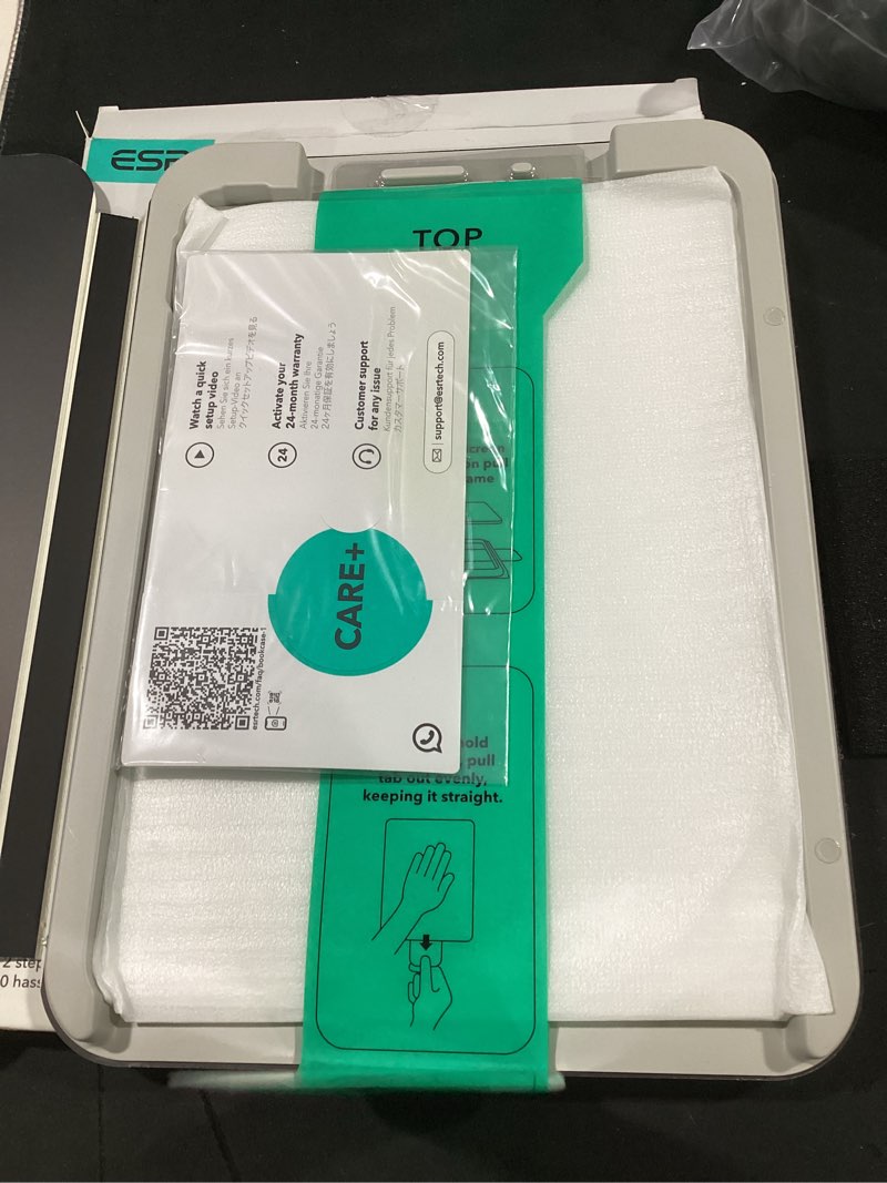 Condition photo showing Good Condition for esr 2 pack screen protector for ipad pro 11 inch (m5/m4) 2025/2024, 9h tempered glass film with ultra fit tray, scratch resistant, hd clarity, bubble free application, apple pencil support pro 11" m5/m4 (2025/2024)