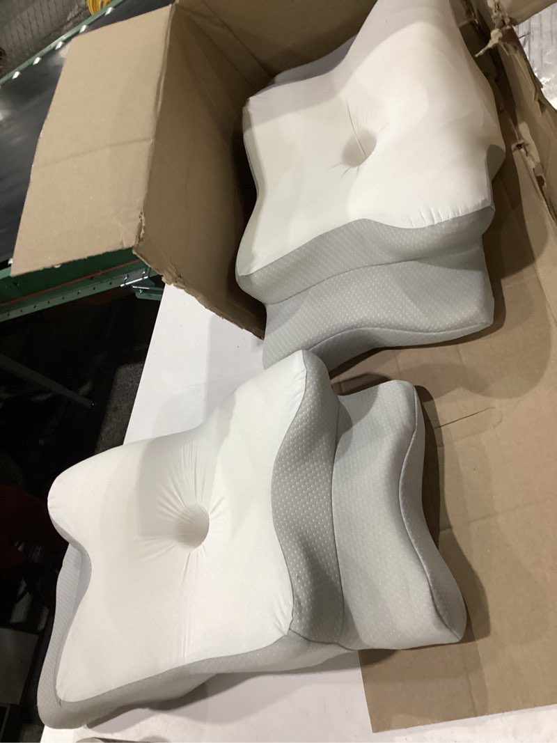 Condition photo showing Good Condition for ultra pain relief cooling pillow for neck support, adjustable cervical pillow cozy sleeping, odorless ergonomic contour memory foam pillows, orthopedic bed pillow for side back stomach sleeper