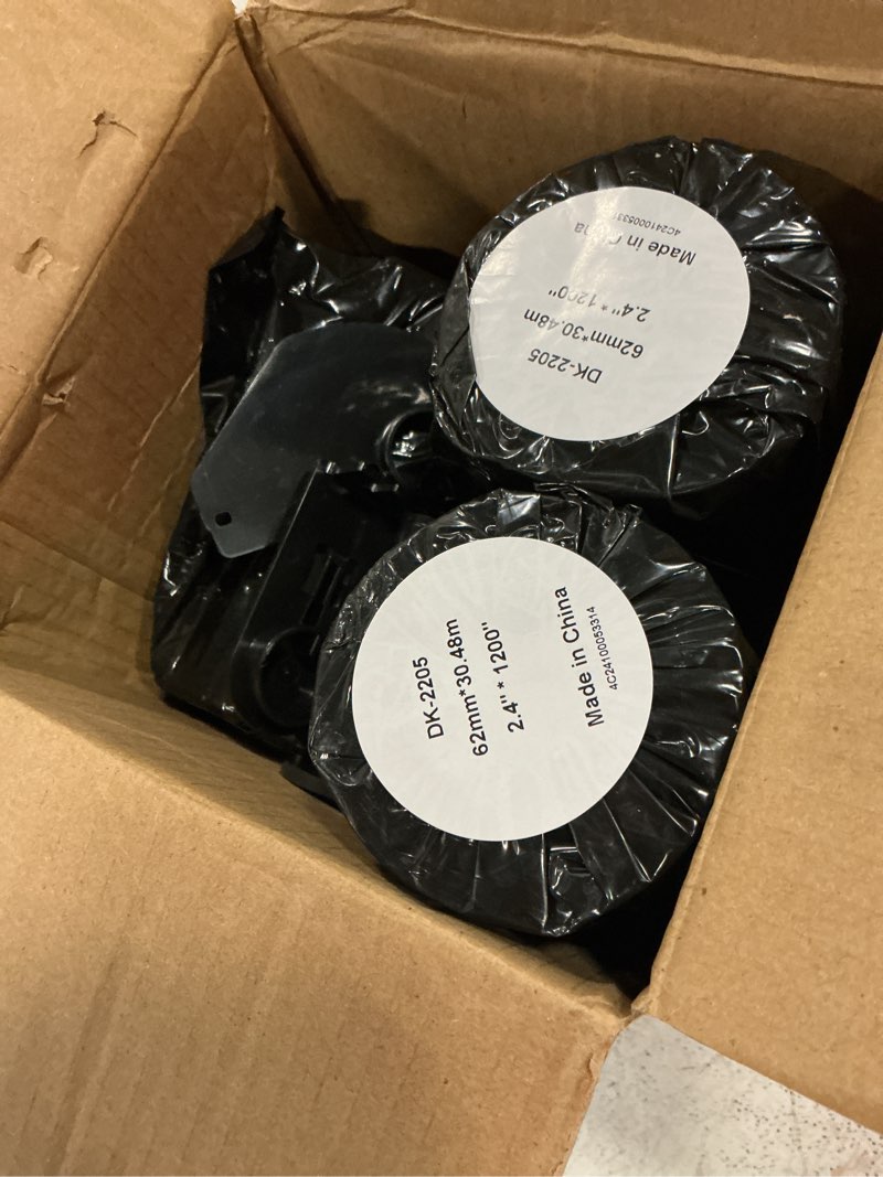 Condition photo showing New/Like New for 6x labels 2.4in×100ft compatible dk22205 for brother ql label printers