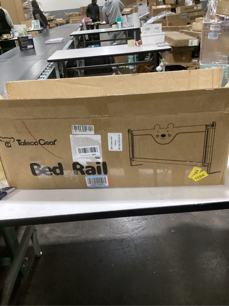 Condition photo showing As Is for 3-Piece Bed Rail for Toddlers with Headboard Rod, Adjustable Baby Bed Rail Guard (78.7 * 78.7 * 74.8 Inch-King Size) 78.7*78.7*74.8 Inch- King Size 3