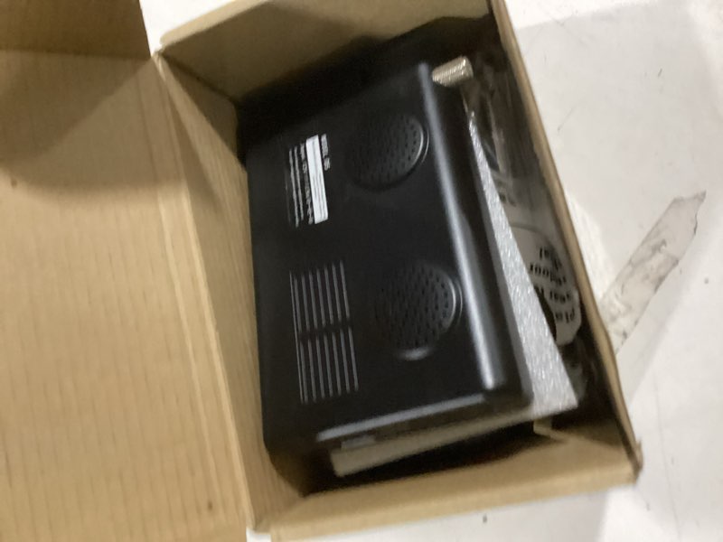 Condition photo showing As Is for 5 inch portable mini tv for car, pocket battery operated with remote, usb port & tf card slot, small digital/analog atsc for kitchen camping