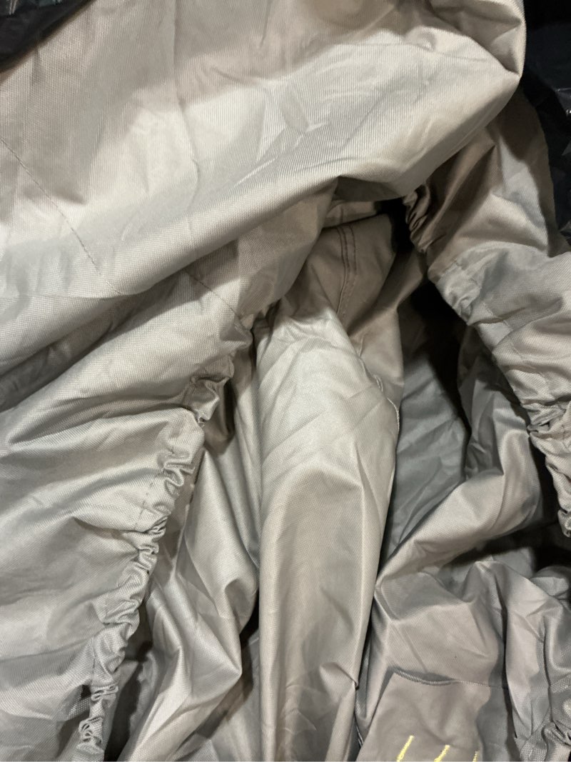 Condition photo showing As Is for Budge Lite Car Cover, Indoor Protection, Breathable Dustproof Cover, Fits Mid-Size Sedans up to 200 Inches, Gray, Size 3 Size 3: Fits Cars up to 16'8"