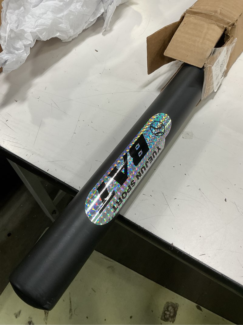 Condition photo showing Good Condition for 34in steel baseball bat 2.7lbs weighted for youth and adult 2" barrel heavy duty bats for home, black