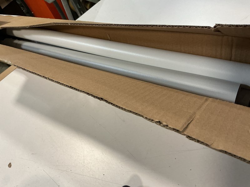 Condition photo showing Good Condition for Long Tension Rod 39-144inch White Tension Curtain Rods No Drilling Adjustable Outdoor Curtain Rod fo