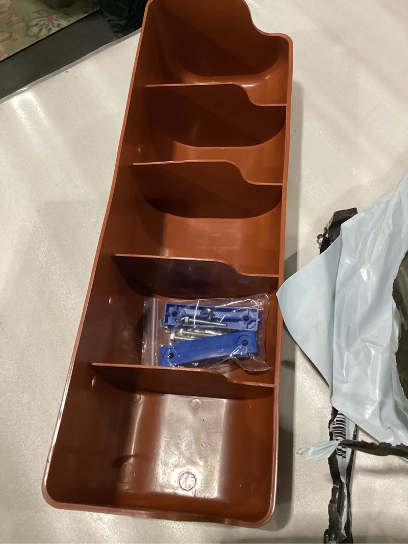 Condition photo showing Good Condition for DOITOOL Plastic Fence Feeder Heavy Duty Pig Trough 5 Compartment Livestock Feeder Plastic Pig Feeers Livestock Pets Animal Feeders Farm Supplies